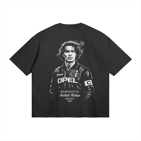 Deep Black FOOTBALL HERITAGE (MALDINI) "T-SHIRT" product photo - Back View