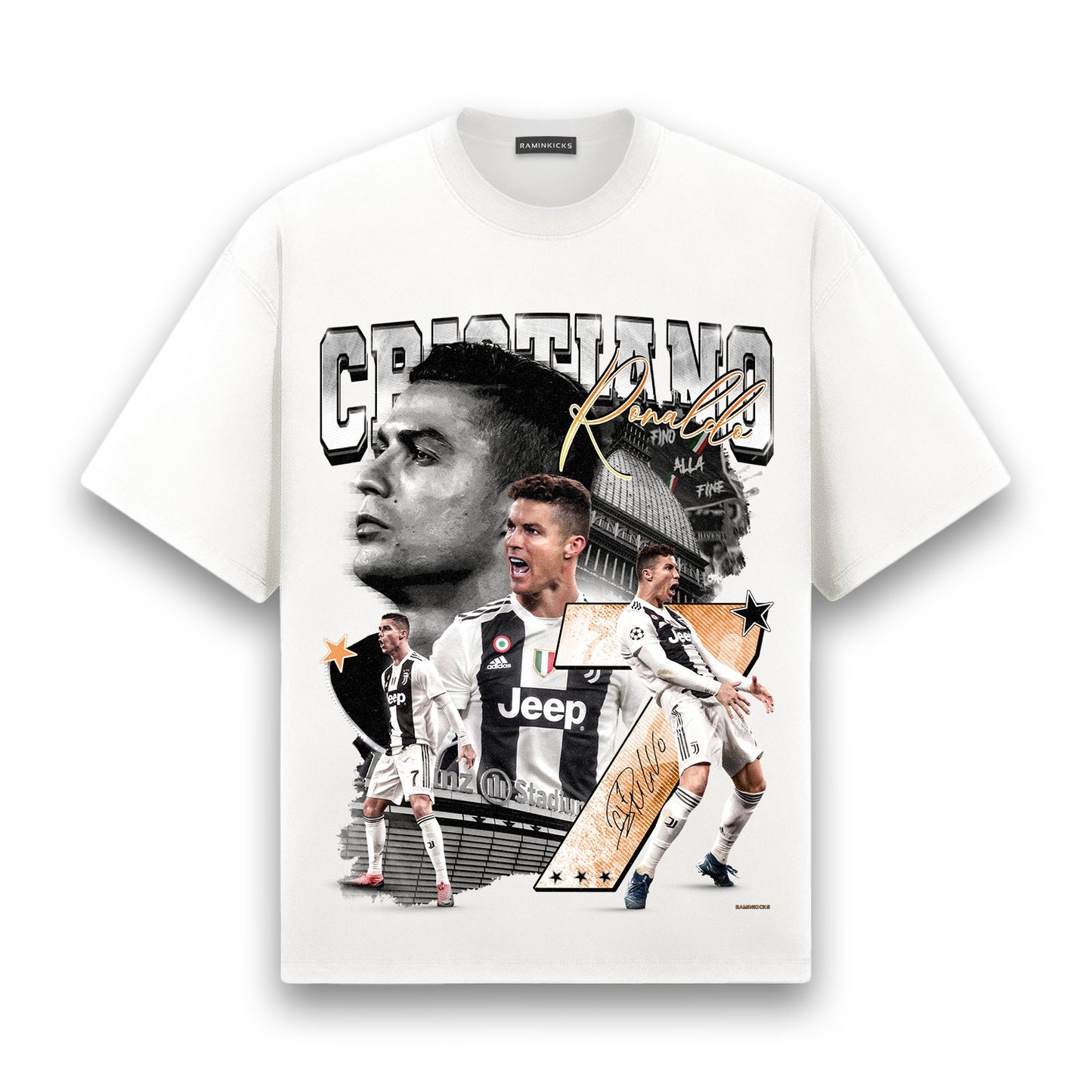 CRISTIANO RONALDO (BIANCONERI) "T-SHIRT"