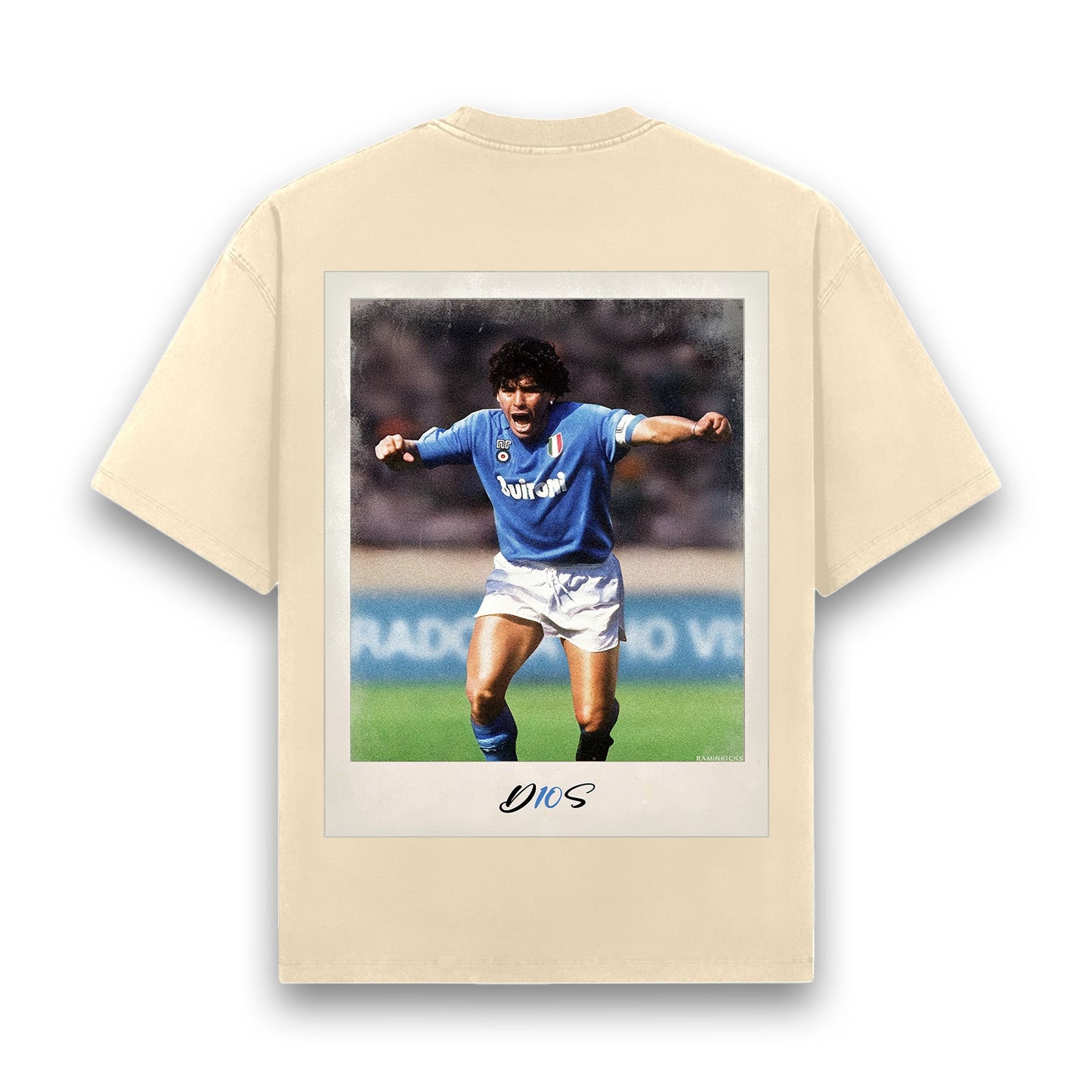 MARADONA EMBROIDED "T-SHIRT" (BACKPRINT)