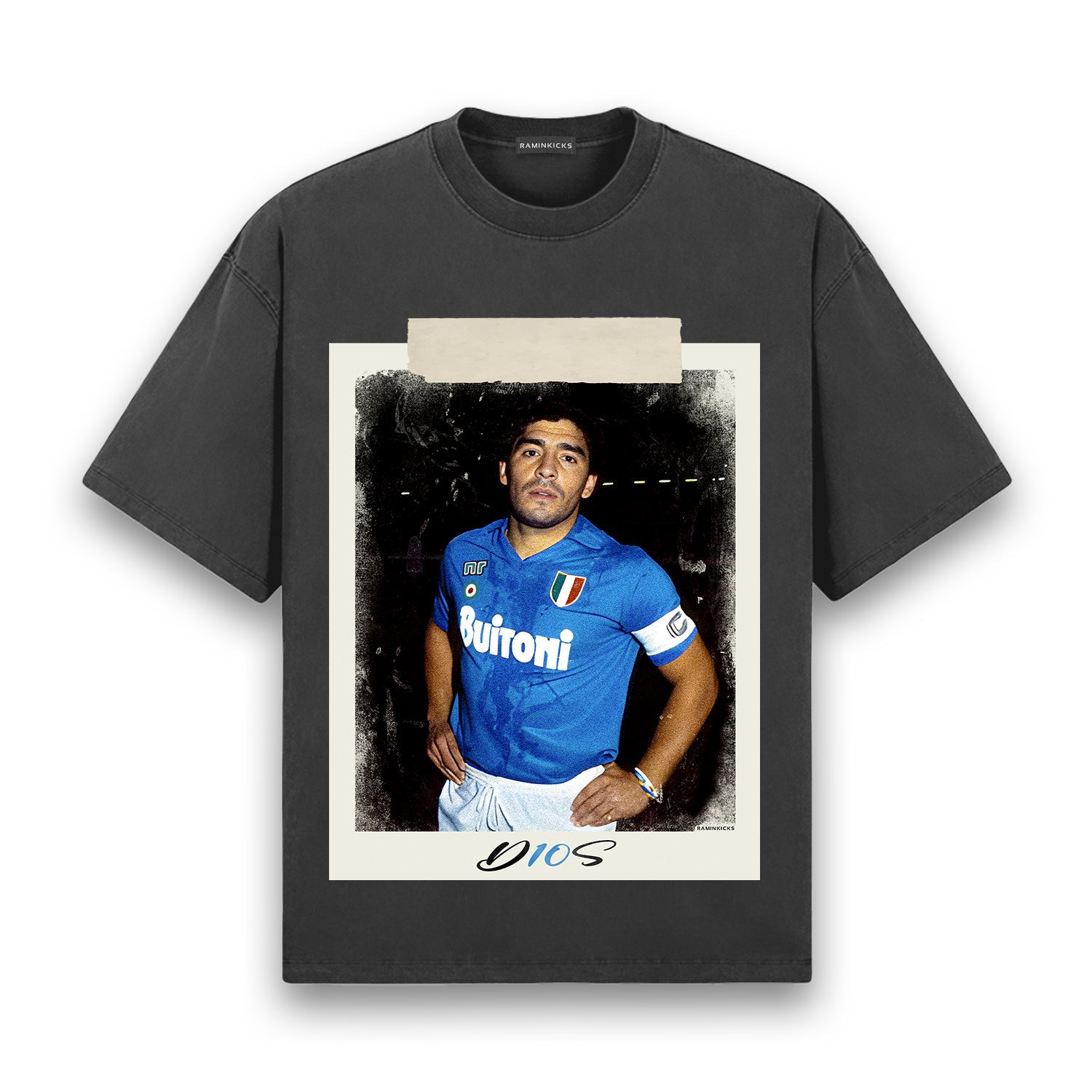Diego Maradona Polaroid T-Shirt - Iconic Style | Ramin Kicks