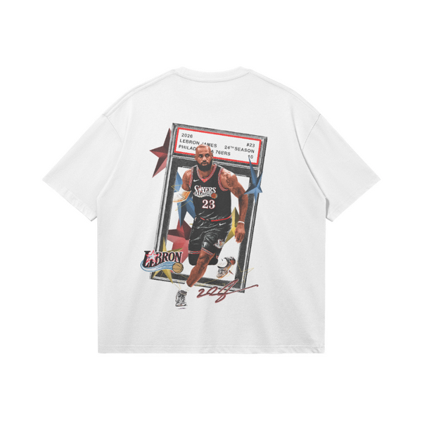 Inspired By Lebron James (Philadelphia Edition) in white — RAMINKICKS
