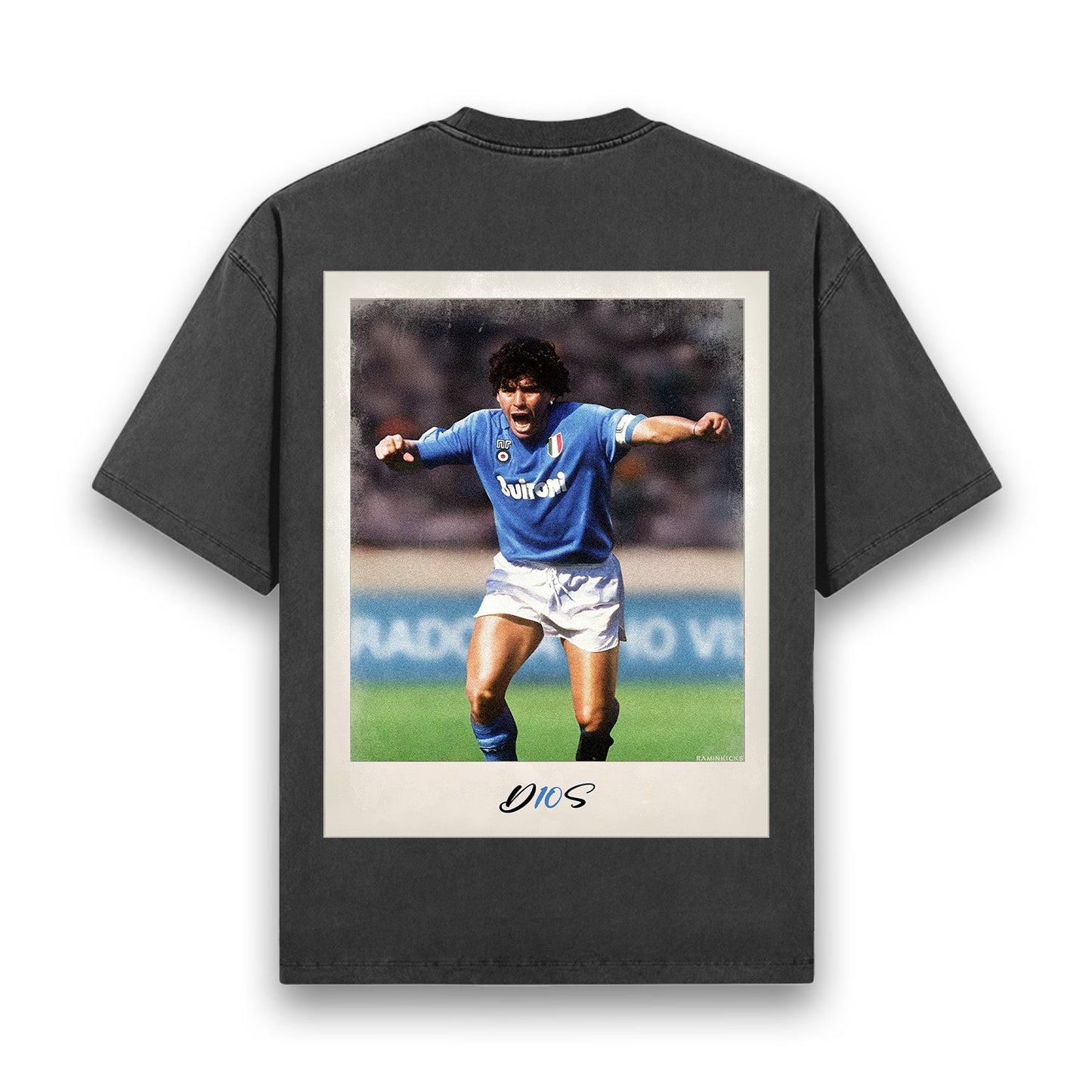 MARADONA EMBROIDED "T-SHIRT" (BACKPRINT)