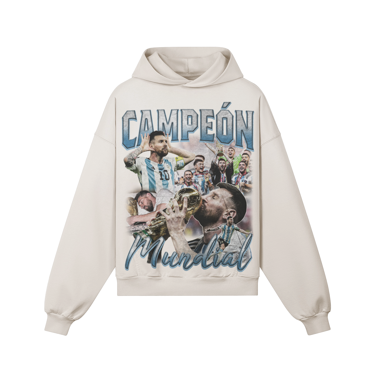 Light Beige Lionel Messi (2022) Hoodie product photo