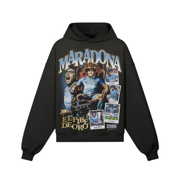 Black Diego Maradona (Napoli) Hoodie product photo