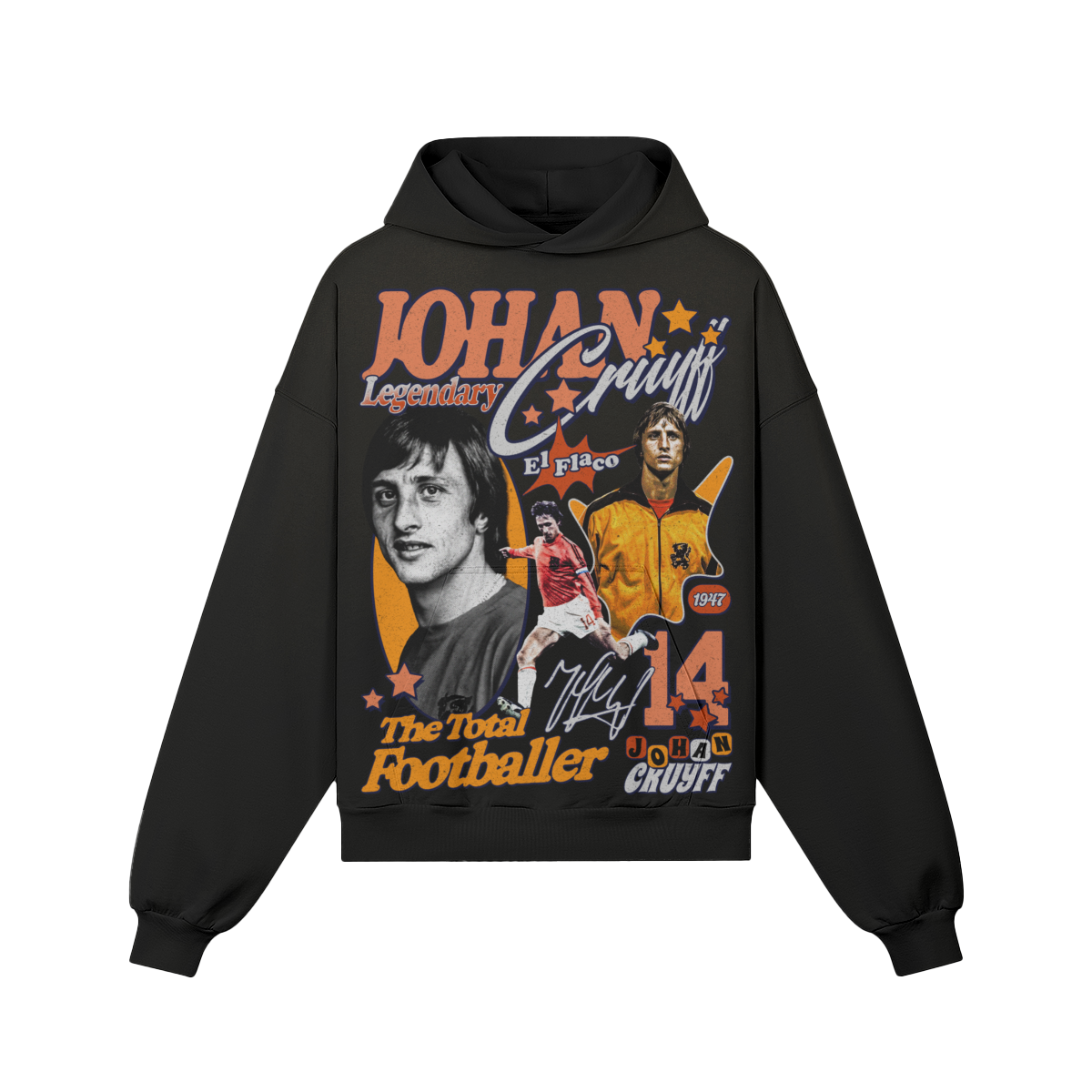 Black Johan Cruyff Hoodie product photo
