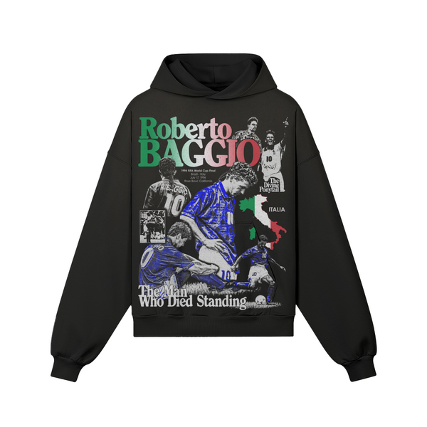 Black Roberto Baggio Hoodie product photo