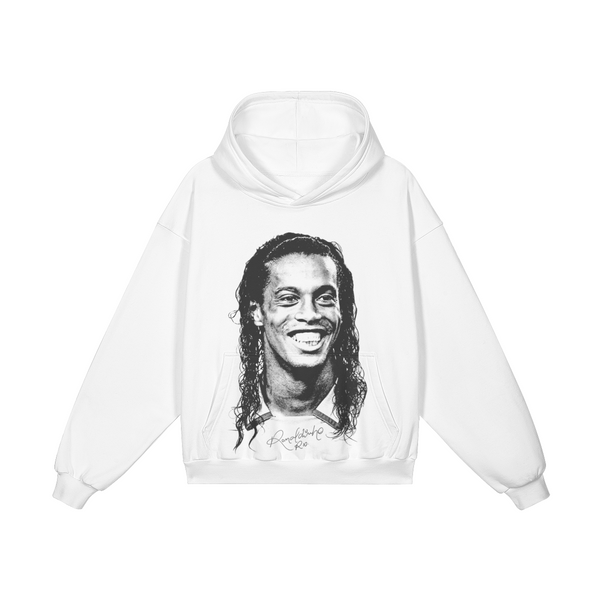 White Ronaldinho Hoodie product photo