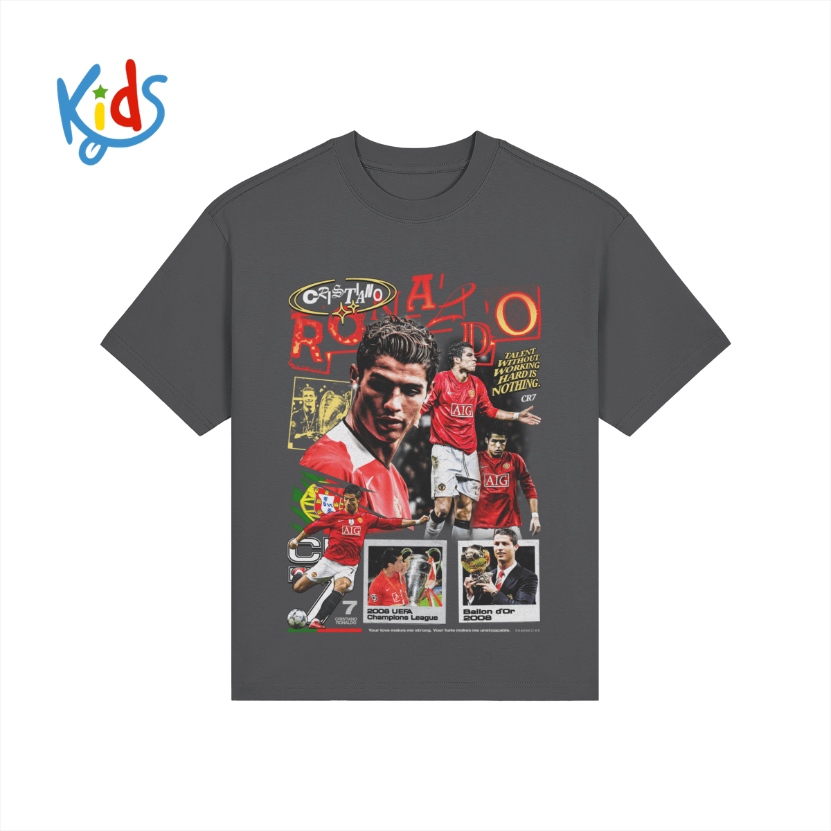 Cristiano Ronaldo Man United Kids Tee product photo