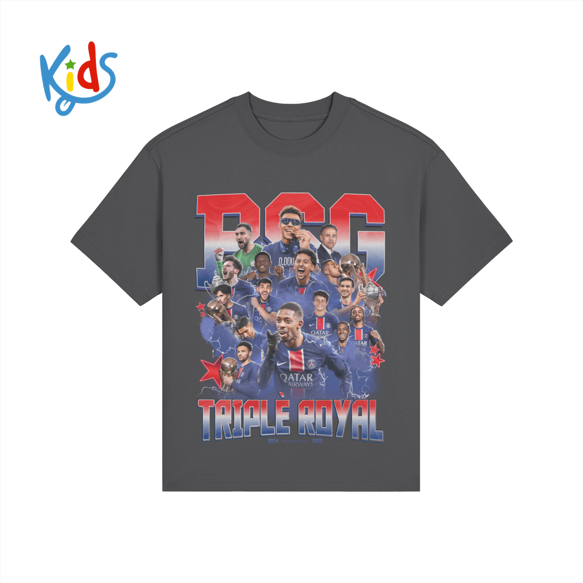 Dark gray PSG (2025) "KIDS" product photo