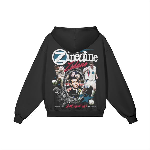 Football Heritage (Zidane) Hoodie product photo - Back View