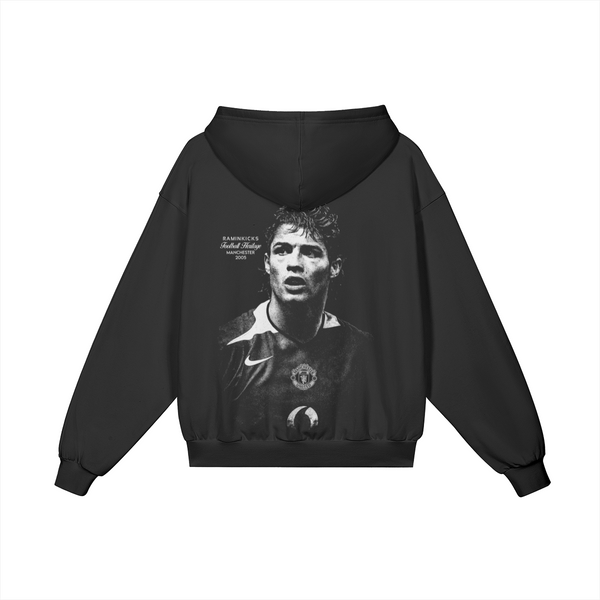 Deep Black FOOTBALL HERITAGE (CRISTIANO) "HOODIE" product photo - Back View