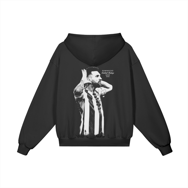 Deep Black FOOTBALL HERITAGE (MESSI) "HOODIE" product photo - Back View
