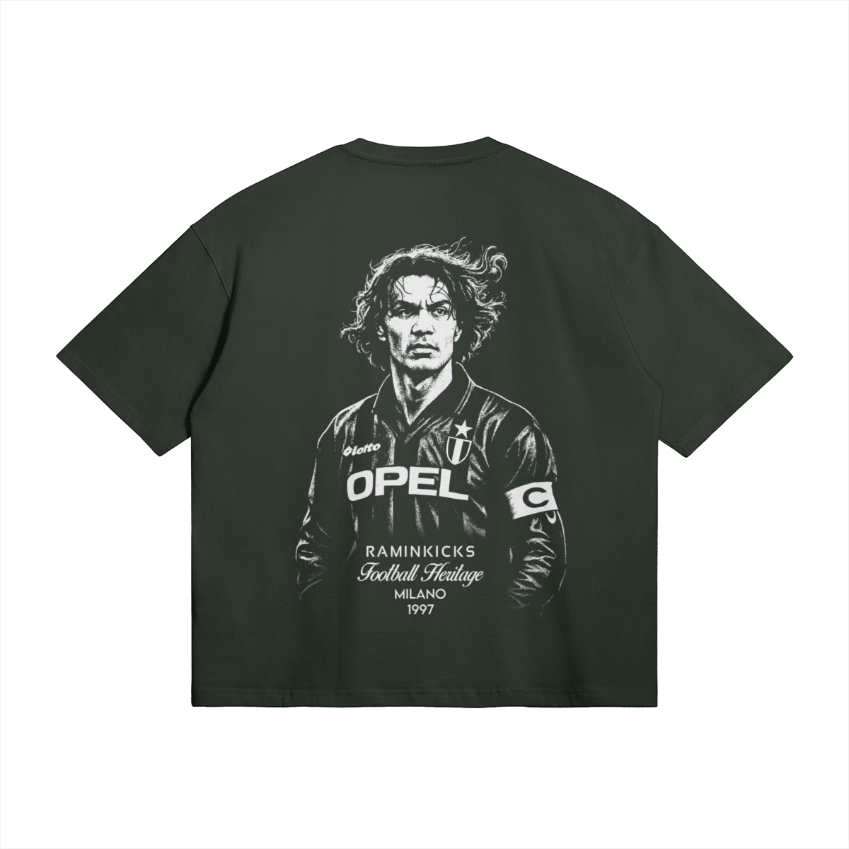 Dark Green FOOTBALL HERITAGE (MALDINI) "T-SHIRT" product photo - Back View