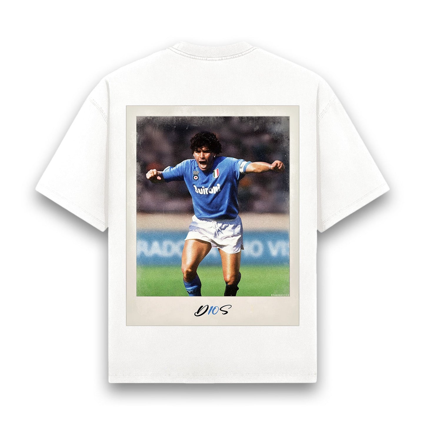MARADONA EMBROIDED "T-SHIRT" (BACKPRINT)